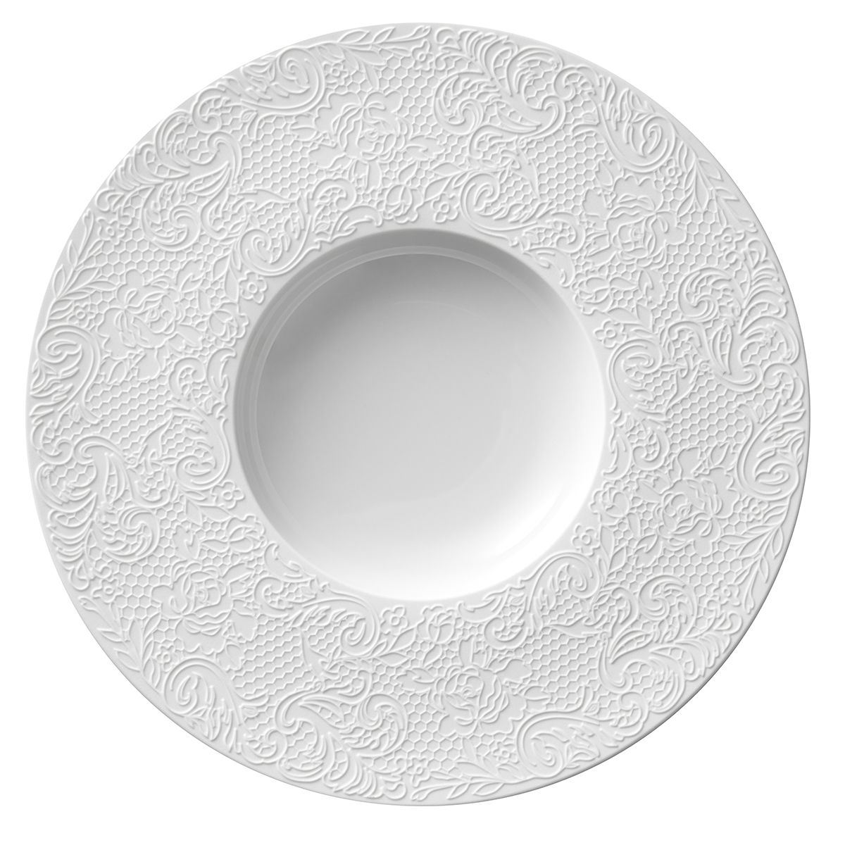 Round gourmet plate 28 cm Degrenne L couture collection